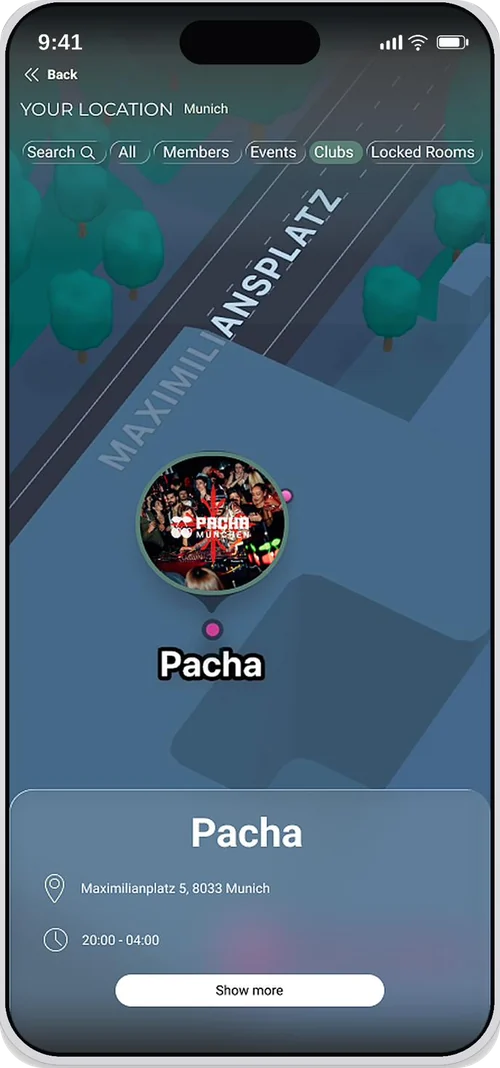 Übersicht der Events in deiner Nähe in der Dionysos-App